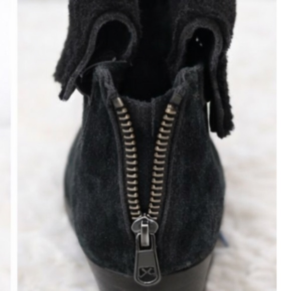 UGG Black Suede Ankle Booties - Picture 3 of 4